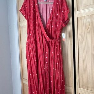 Polka dot long dress